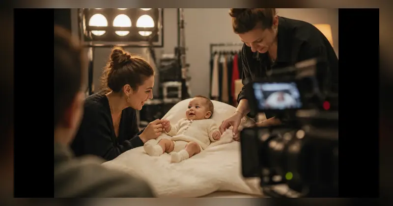 Casting bébé 3-6 mois pour shooting publicitaire mode à Paris