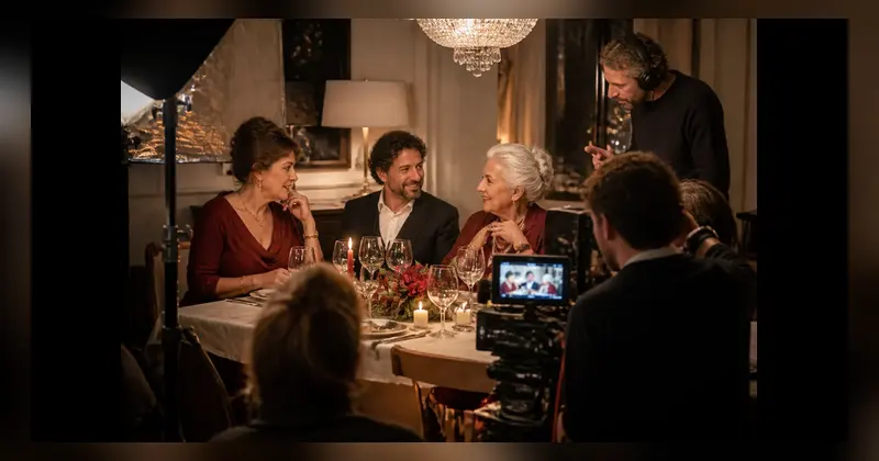 Casting famille italienne pour une pub de haute joaillerie, tournage en novembre