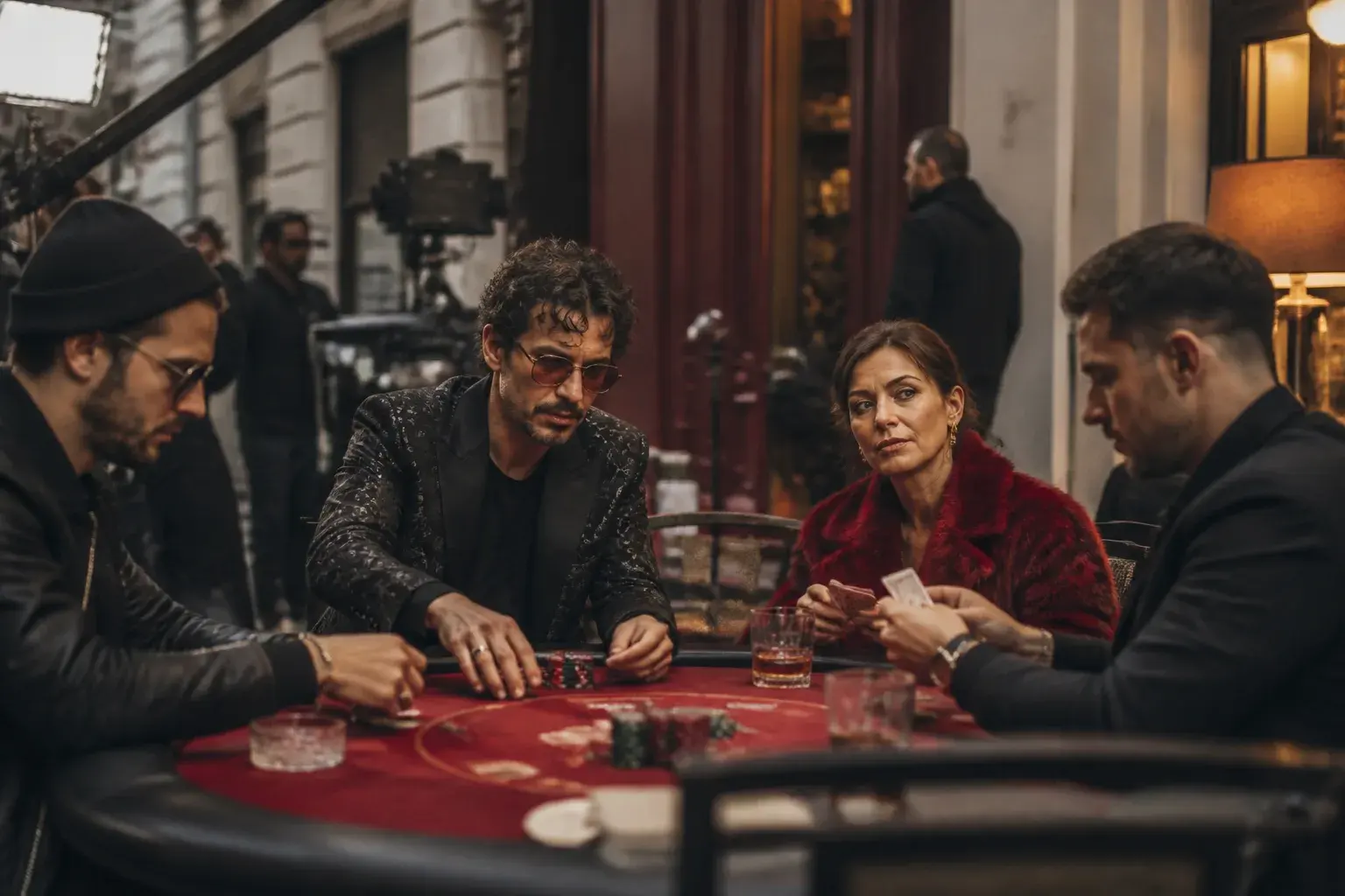 Casting figuration à Paris pour un clip musical, joueurs de poker