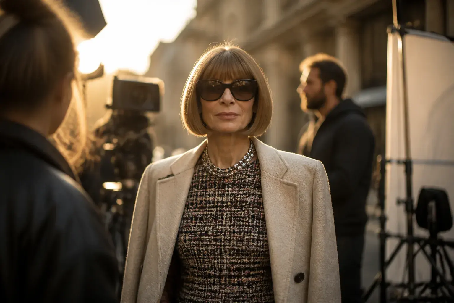 Casting figuration à Paris : silhouette type Anna Wintour pour pub digitale