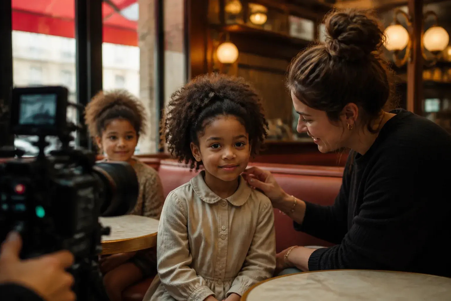 Casting figuration enfant fille métisse ou typée afro à Paris