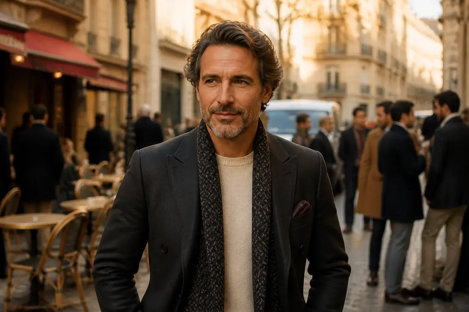 Casting figuration : hommes chics 40-60 ans pour Emily in Paris à Paris