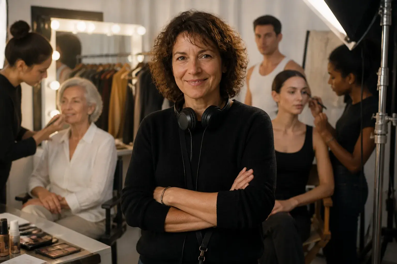 Casting figuration pour publicité à Paris : seniors, mannequins et scène fontaine