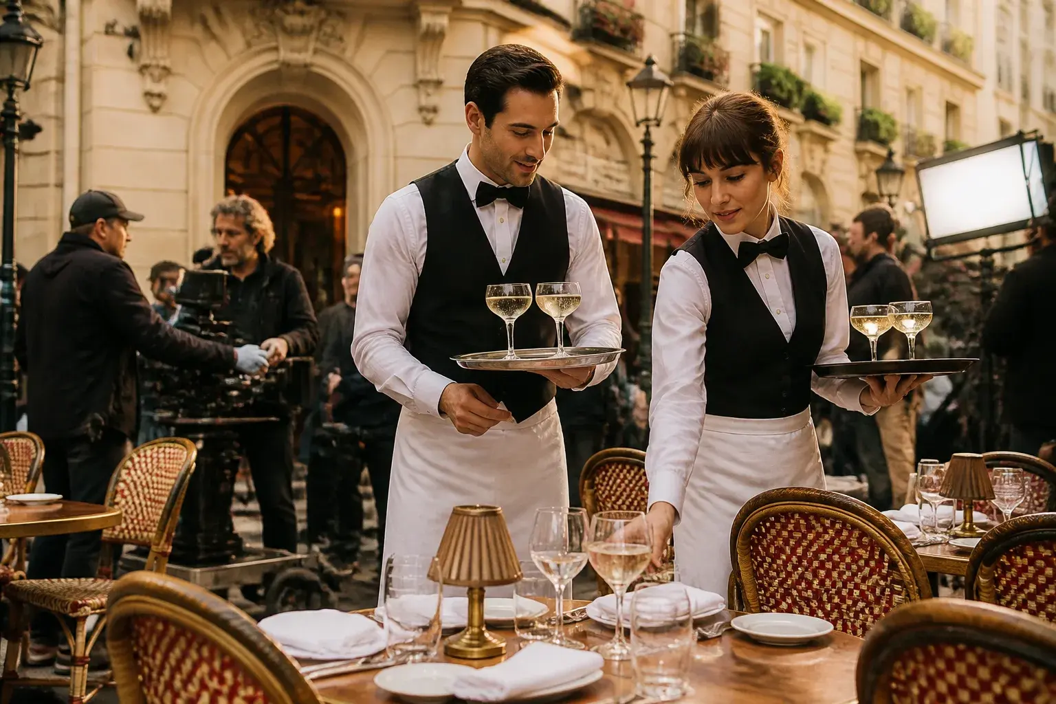 Casting figuration : vrais serveurs et serveuses pour série Netflix à Paris