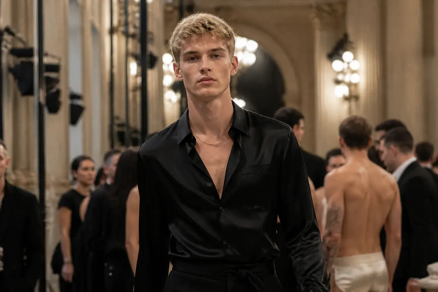 Casting mannequin homme blond pour un défilé à Paris les 26 et 27 septembre