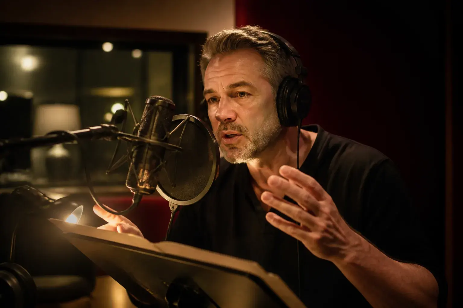 Casting voix off homme 50 ans, accent américain natif, projet rappeur